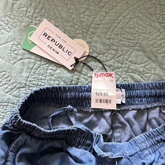 NWT Drawstring pants - for the republic denim - Picture 2 of 3